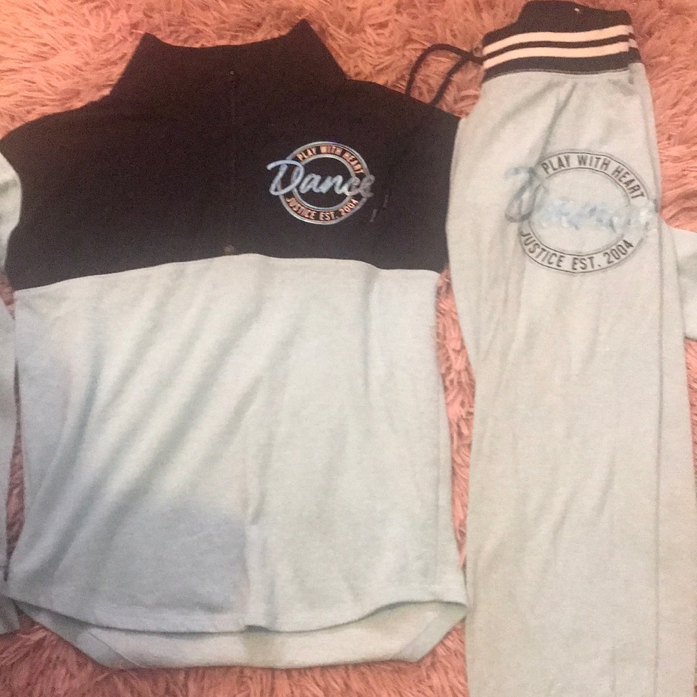 Justice blue two piece